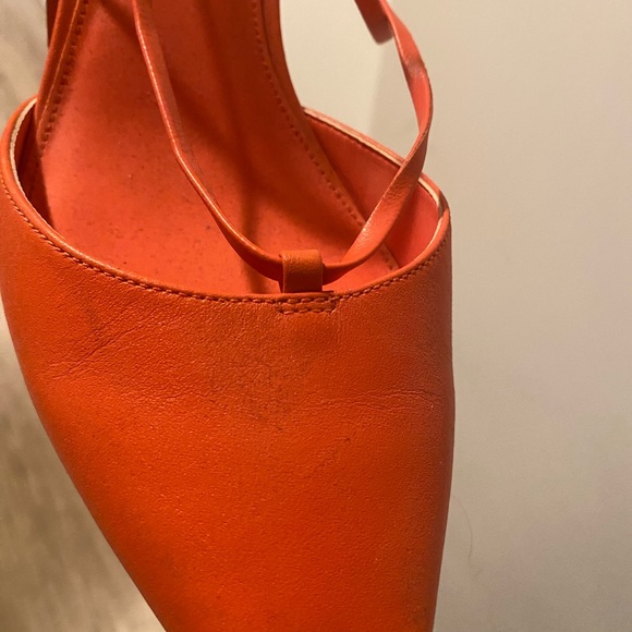 CALVIN KLEIN LACE UP POINTED TOE SILVER DETAIL HEELS - Picture 4 of 8